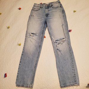 ZARA 90s Straight Leg High-Rise Jeans